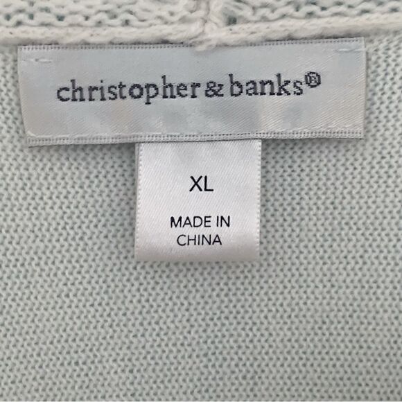 Christopher & Banks Cream Cowl Neck Tunic Sweater Size Large - Picture 9 of 10